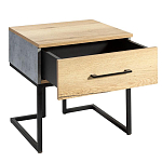 Тумба прикроватная с ящиком в стиле лофт Urban Style Space 2 варинант исполнения - 4 | Loft Concept в Красноярске