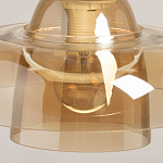 Подвесной светильник с двухъярусным плафоном цвета янтарь Honey Layer варинант исполнения - 8 | Loft Concept в Красноярске