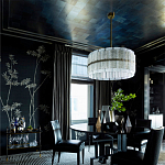 Обои ручная роспись Bamboo Special Colourway on Pitch dyed silk варинант исполнения - 2 | Loft Concept в Красноярске