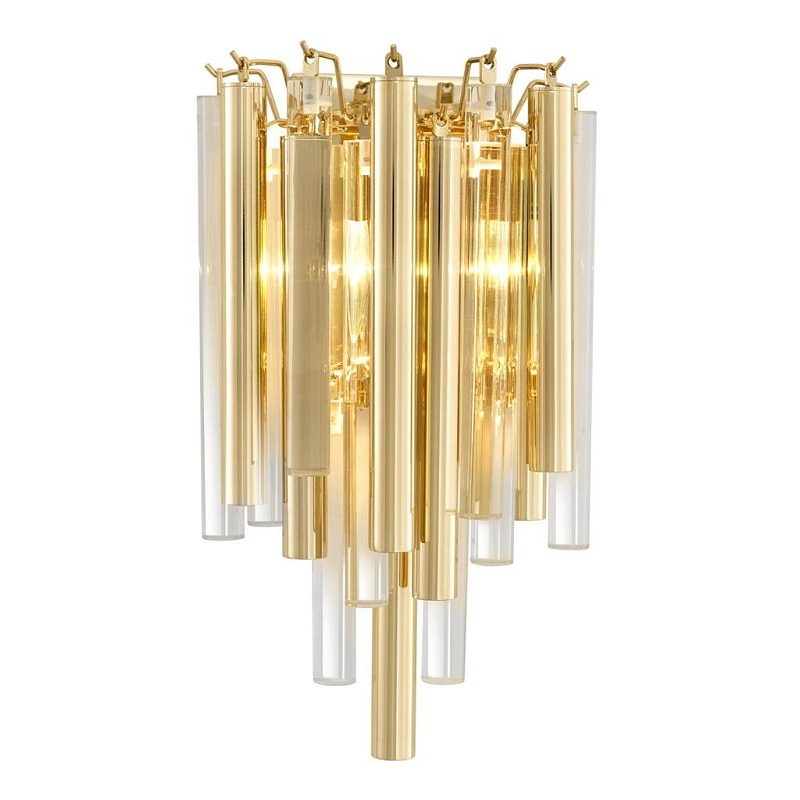 Бра Wall Lamp Gigi Gold Глянцевое золото Прозрачный (Transparent) Бра Wall Lamp Gigi Gold Глянцевое золото Прозрачный (Transparent) в Красноярске | Loft Concept