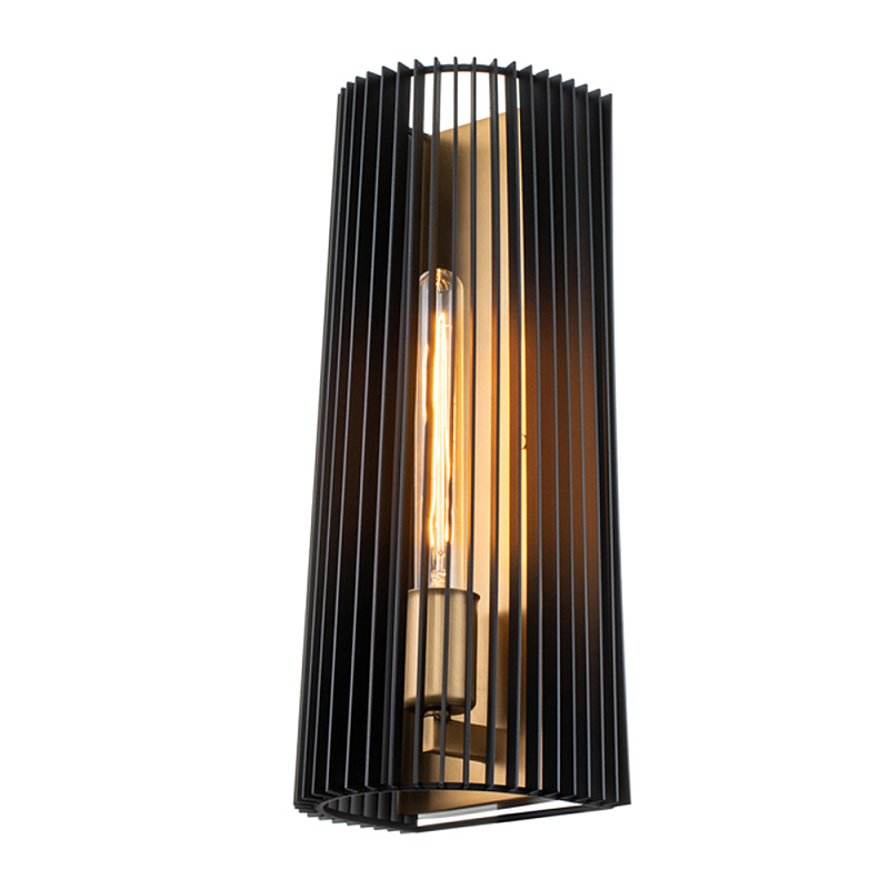 Бра с черными вертикальными линиями Kichler Латунь Черный в Красноярске | Loft Concept 