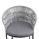 Стул барный с декоративным плетением на спинке и подлокотниках Chair Weave варинант исполнения - 5 | Loft Concept в Красноярске