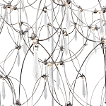 Люстра с тонким металлическим каркасом цвета хром Quasar варинант исполнения - 4 | Loft Concept в Красноярске