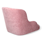 Стул с мягкой розовой обивкой из велюра и подъемно-поворотным механизмом на черных колесиках Harper Pink варинант исполнения - 3 | Loft Concept в Красноярске