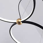 Люстра подвесная светодиодная черный металл Ring Horizontal варинант исполнения - 14 | Loft Concept в Красноярске