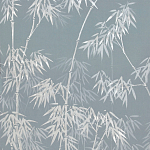 Обои ручная роспись Distant Bamboo Special Colourway on Azure Cobalt painted Xuan paper варинант исполнения - 2 | Loft Concept в Красноярске