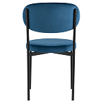 Стул с круглым сиденьем на металлическом основании ALFIE CHAIR Blue варинант исполнения - 3 | Loft Concept в Красноярске