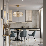 Круглая люстра с хрустальным декором Langlais Crystal Brass Chandelier варинант исполнения - 3 | Loft Concept в Красноярске