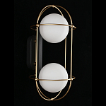 Бра настенное с 2 белыми плафонами Karina варинант исполнения - 3 | Loft Concept в Красноярске