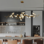 Люстра в виде золотой ветки с цветами и птичками Marvelous Garden варинант исполнения - 6 | Loft Concept в Красноярске