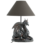 Настольная лампа с абажуром Дракон Silver Dragon варинант исполнения - 2 | Loft Concept в Красноярске
