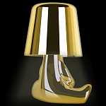 Настольная лампа фигурная золотого цвета с гладким абажуром Высота 16 см Sophia варинант исполнения - 5 | Loft Concept в Красноярске