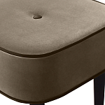 Квадратный мягкий пуф на черных ножках Winton Pouf Square варинант исполнения - 2 | Loft Concept в Красноярске