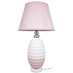 Настольная лампа керамическая Pink lampshade варинант исполнения - 2 | Loft Concept в Красноярске