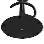 Барный стул вращающийся со спинкой и подлокотниками Douglas Rhombus Черный Велюр варинант исполнения - 8 | Loft Concept в Красноярске