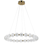 Светодиодная кольцевая люстра с круглыми плафонами Crystal Globule Chandelier варинант исполнения - 4 | Loft Concept в Красноярске