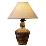 Настольная лампа с керамическим фактурным основанием и тканевым абажуром Eastern Tale варинант исполнения - 6 | Loft Concept в Красноярске