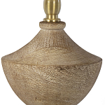 Настольная лампа деревянная с белым абажуром Wooden Table Lamp варинант исполнения - 3 | Loft Concept в Красноярске