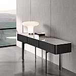 Консоль чёрная с позолоченной центральной частью Beyond Console варинант исполнения - 2 | Loft Concept в Красноярске