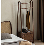 Вешалка деревянная с 2- мя ящиками Moon Walnut Furniture варинант исполнения - 11 | Loft Concept в Красноярске