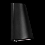 Уличный настенный светильник светодиодный конусообразной формы черного цвета из металла Urban Minimalist варинант исполнения - 3 | Loft Concept в Красноярске