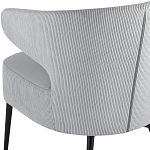 Современное мягкое кресло на металлических ножках Rakush Grey варинант исполнения - 7 | Loft Concept в Красноярске