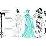 Megan Hess. Audrey Hepburn варинант исполнения - 2 | Loft Concept в Красноярске