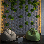 Гипсовая 3D Панель M-30 варинант исполнения - 1 | Loft Concept в Красноярске