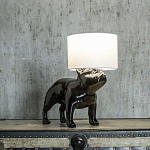 Настольная лампа COLLECTION OF DOGS с абажуром Бульдог варинант исполнения - 3 | Loft Concept в Красноярске