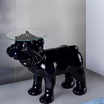 Дизайнерский журнальный стол с основанием в виде собаки Tufetic варинант исполнения - 1 | Loft Concept в Красноярске