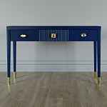 Дизайнерский Письменный стол Elsa Dreams Blue с тремя ящиками варинант исполнения - 1 | Loft Concept в Красноярске