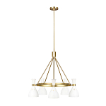 Люстра с 5-ю плафонами в форме песочных часов с узкими перфорированными отверстиями Feiss варинант исполнения - 8 | Loft Concept в Красноярске