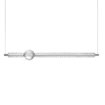 Подвесной светильник линейный с шарообразным рифленым плафоном Crystal Globule варинант исполнения - 1 | Loft Concept в Красноярске