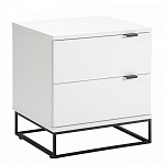 Тумба прикроватная белая с ящиками Strict Lines варинант исполнения - 1 | Loft Concept в Красноярске