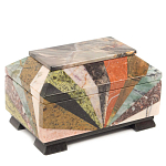 Шкатулка из натурального камня змеевик Stone Casket варинант исполнения - 1 | Loft Concept в Красноярске