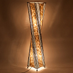 Торшер из перламутра на металлическом каркасе Indonesian Wave варинант исполнения - 4 | Loft Concept в Красноярске