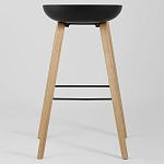 Барный стул на ножках из натурального дерева Boras Black варинант исполнения - 4 | Loft Concept в Красноярске