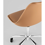 Офисный стул на металлическом основании EGGERY Brown пластик варинант исполнения - 3 | Loft Concept в Красноярске