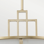 Подвесной светильник цвета латунь с белым матовым плафоном с геометрическим рисунком Feiss варинант исполнения - 4 | Loft Concept в Красноярске