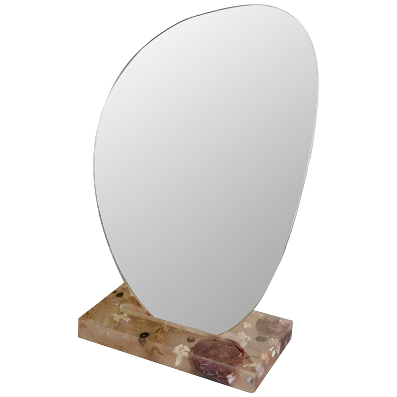 Настольное зеркало с подставкой из эпоксидной смолы с цветами Epoxy Resin Flowers Mirror Розовый Зеркало Настольное зеркало с подставкой из эпоксидной смолы с цветами Epoxy Resin Flowers Mirror Розовый Зеркало в Красноярске | Loft Concept