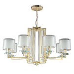 Люстра с 8-ю цилиндрическими плафонами из стекла Laurent варинант исполнения - 5 | Loft Concept в Красноярске