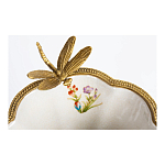 Ваза из фарфора с бронзовой стрекозой  Paradise Dragonfly варинант исполнения - 4 | Loft Concept в Красноярске