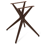 Стол обеденный с коричневой прямоугольной столешницей из керамики на четырех пластиковых ножках Brown Ceramics варинант исполнения - 4 | Loft Concept в Красноярске