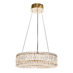 Люстра подвесная круглая из прозрачного хрусталя с золотым корпусом Selfsufficient варинант исполнения - 4 | Loft Concept в Красноярске