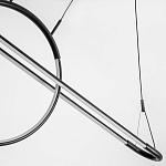 Светодиодная люстра Black LED Circle and Oval Lamp варинант исполнения - 5 | Loft Concept в Красноярске