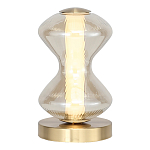 Настольная лампа светодиодная с волнообразным стеклянным плафоном Amphora of Light варинант исполнения - 1 | Loft Concept в Красноярске