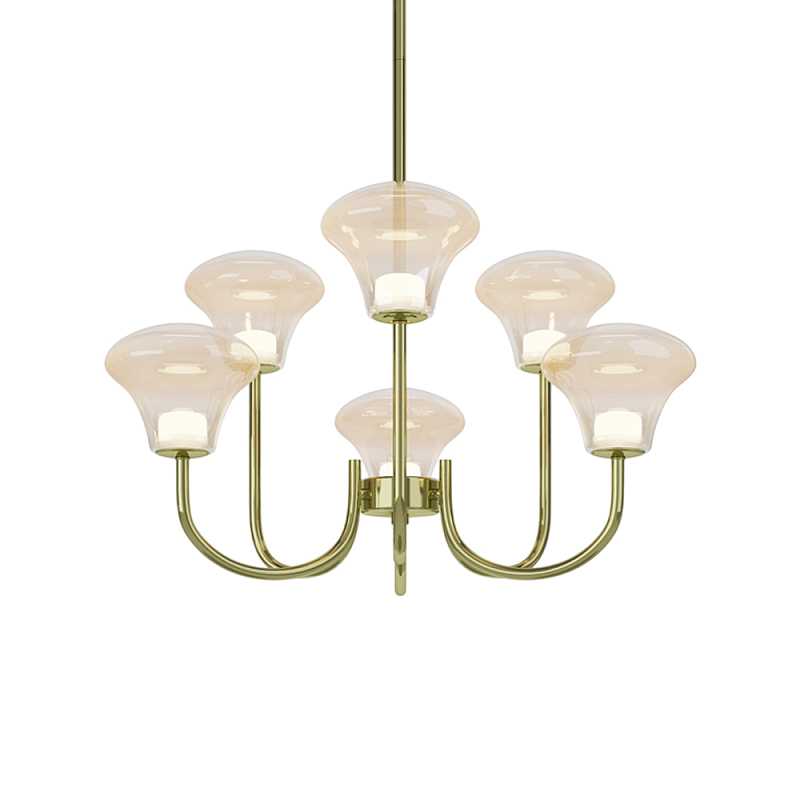 Люстра подвесная Dynasty 3000К Латунь в Красноярске | Loft Concept 