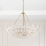 Люстра декорированная цветами из стекла Lightness of Flowers варинант исполнения - 2 | Loft Concept в Красноярске