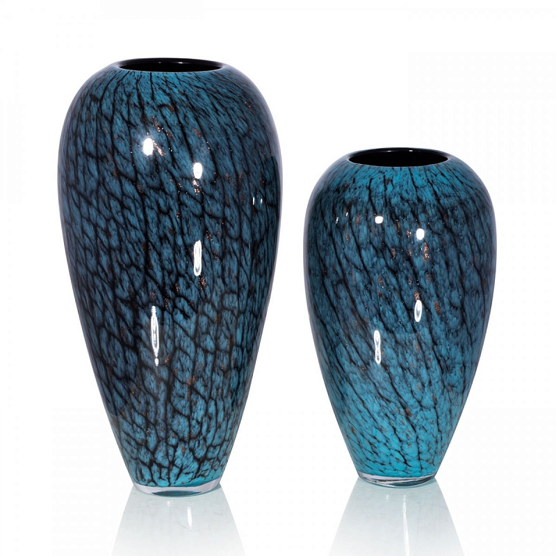 Стеклянная ваза Chrysalis Бирюзовый в Красноярске | Loft Concept 