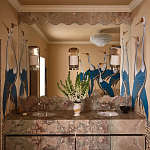 Обои ручная роспись Sarus Cranes Colourway SC-208 on Raw Silk dyed silk варинант исполнения - 3 | Loft Concept в Красноярске